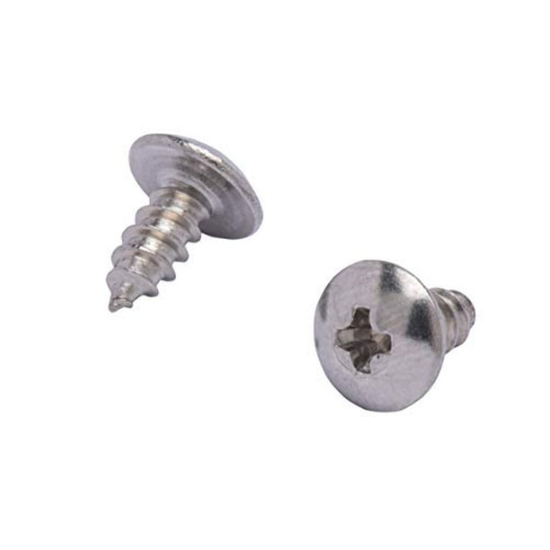 18-8 Stainless Steel Screws by Bolt Dropper 100pc #4 X 1//2 Stainless Truss Head Phillips Wood Screw 304